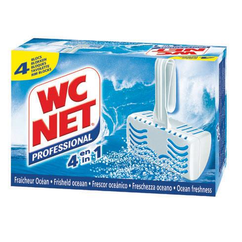 LOT DE 2 - BLOC WC NET PROFESSIONAL - BOÎTE DE 4