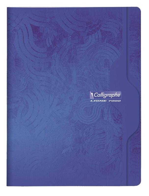 Calligraphe Lot de 5 Cahier Ligne 7000 24x32, 192p./96 feuilles 70 g/m² piquées, Séyès - 3210330074986_0