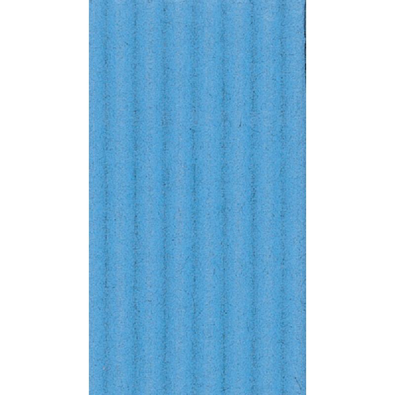 CARTON ONDULÉ, PAQUET DE 10 FEUILLES MOYENNE CANNELURE 300G/M2 AU FORMAT 50X70CM - BLEU PÉTROLE - LOT DE 2