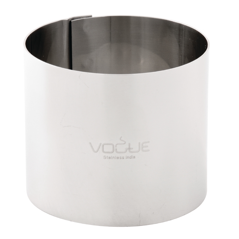 CERCLE À MOUSSE VOGUE, ACIER INOXYDABLE, 92 X 35 MM
