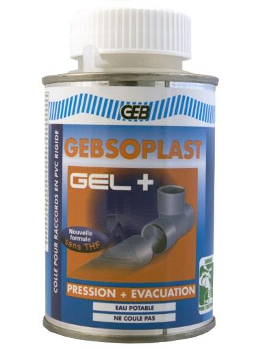 Colle gebsoplast gel plus pour raccord en pvc rigide pvc 250ml - GEB - 504748 - 691789_0