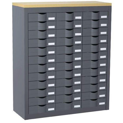 COMPTOIR DE CLASSEMENT 36 TIROIRS HAUTEUR 1065 CM ANTH. - PAPERFLOW