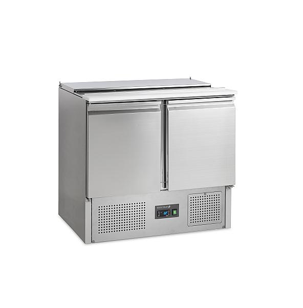 Comptoir réfrigéré pour saladette ouvert - bacs inox 304 - SA920_0