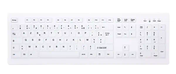 Contour Design Active Key AK-C8100F-FUS-W/FR clavier Médical RF sans fil AZERTY Français Blanc_0