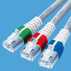 Cordon de brassage RJ45 - languette réversible jusqu'à 10 fois - transmission stable et codage couleur_0
