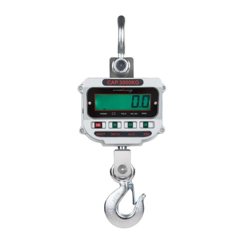 Crochet peseur industriel professionnel 3T / 0.5kg - LCD - Champ de mesure jusqu'à 3000kg - Référence 3414104_0