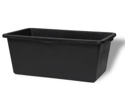 EUROKRAFT BAC EN PLASTIQUE - CAPACITÉ 90 L, 640 X 350 MM - NOIR, LOT DE 3