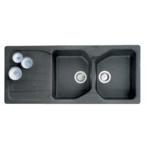 EVIER 2 CUVES CALYPSO FRAGRANIT COG621 FRANKÉ