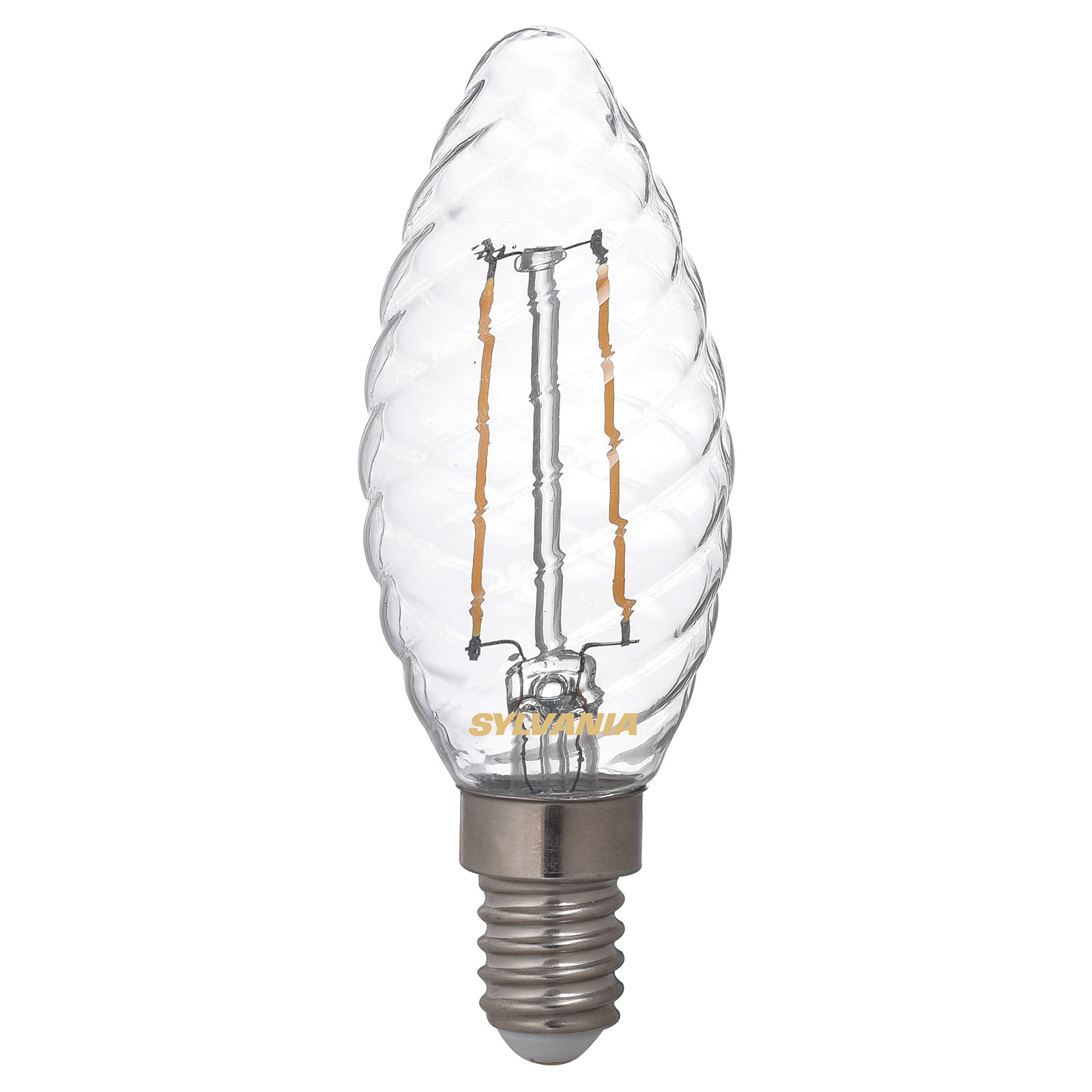 SYLVANIA AMPOULE BOUGIE LED E14 TOLEDO 2,5W 827 CLAIRE, TORSADÉE