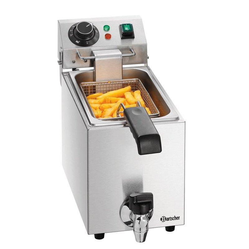 Friteuse électrique à poser SNACK I Plus - 1 cuve - 4 L - avec robinet de vidange | Bartscher_0