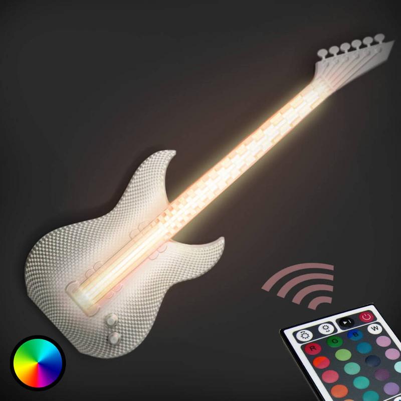 TAGWERK GUITARE - APPLIQUE LED BLANCHE, IMPRESSION 3D