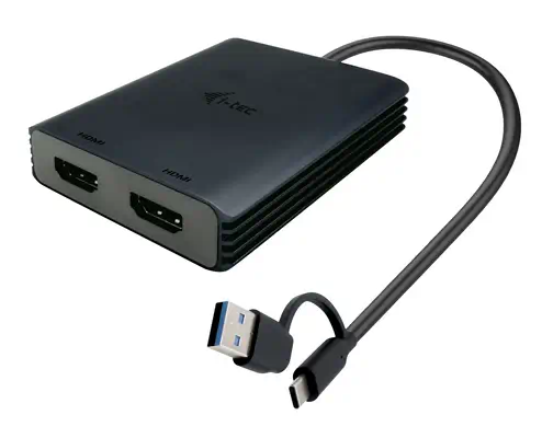 I-tec USB-A/USB-C Dual 4K/60 Hz HDMI Video Adapter_0