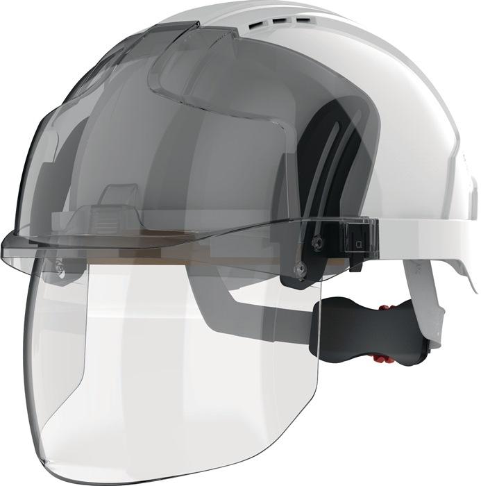 Casque de chantier Industriehelm EVO® VISTAshield® blanc/fumé - ABS - EN 397, EN 50365 - JSP_0