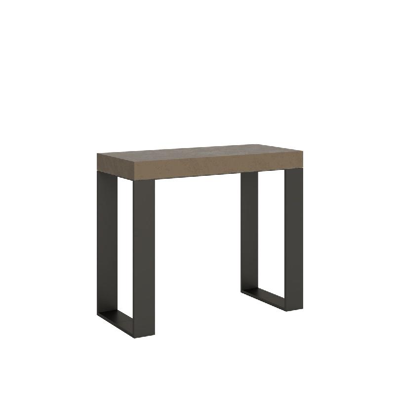 Itamoby Console extensible Tecno gris tourterelle 90x40/300 cm - beige multi-matériau VE090COTEC010-TT-AN_0