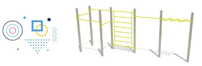 Jeu d'escalade pour enfant - BAR 016 - Structure sécurisée et robuste pour extérieur_0