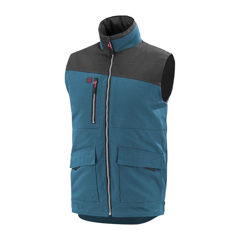 Lafont - Bodywarmer de travail mixte sans manches HAMMER Bleu Pétrole / Gris Foncé Taille 2XL - XXL bleu 3609705677912_0