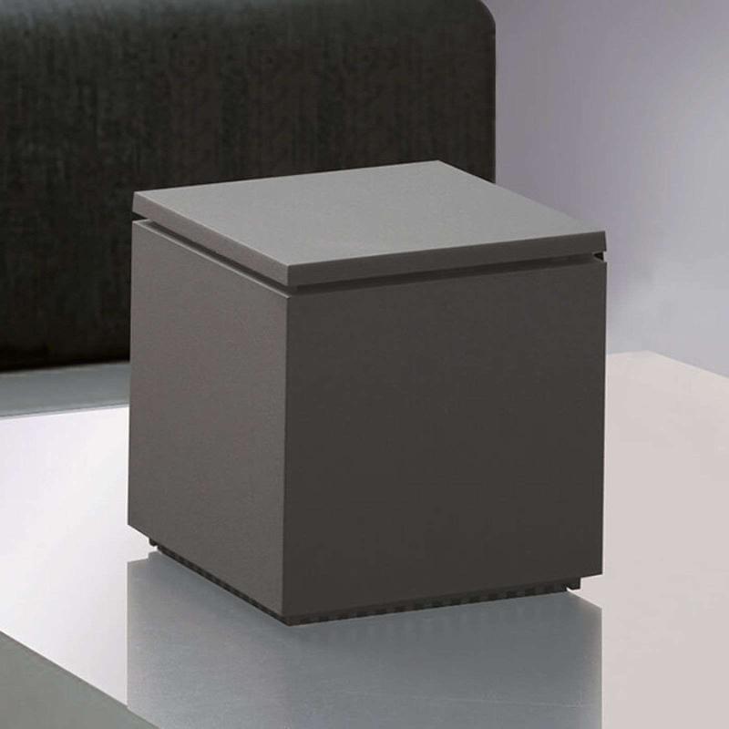 CINI & NILS LAMPE À POSER LED CUBOLED ANTHRACITE, CUBIQUE