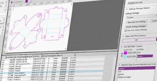 Logiciel de gestion de découpe fourni uniquement avec le serveur ColorCut Pro - Job Library Manager_0