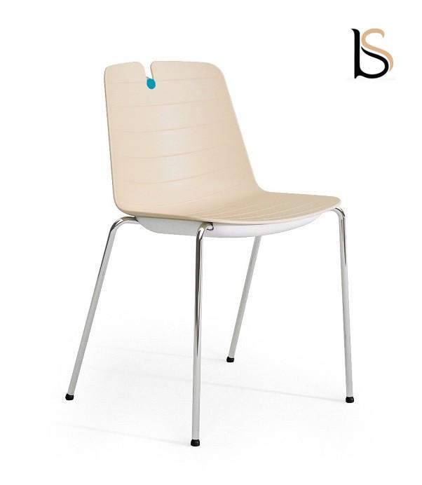 Lot de 2 chaises design Mindy - Mobel Linea. - Ivoire_0