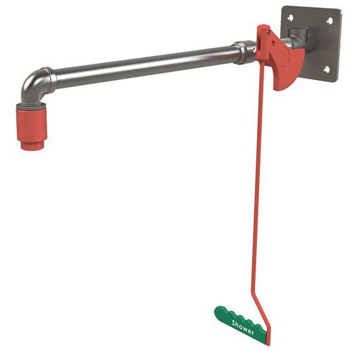 DOUCHE DE SÉCURITÉ D'INTÉRIEUR MURALE NON CHAUFFÉE - INOX - HUGHES