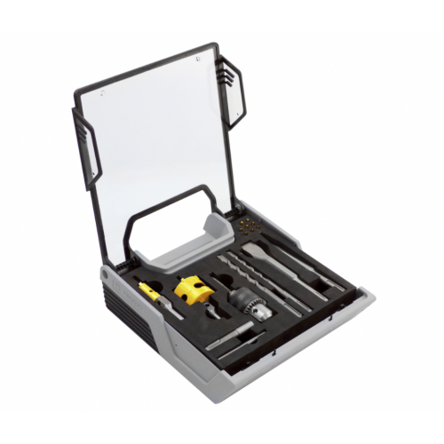 MALLETTE MARTEAU PERFORATEUR SDS+ - 21 PIÈCES PEUGEOT