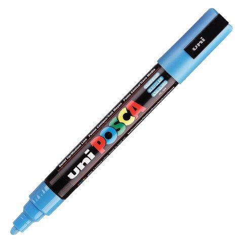 MARQUEUR POSCA PC5M POINTE MOYENNE 1,8 À 2,5 MM - BLEU CLAIR