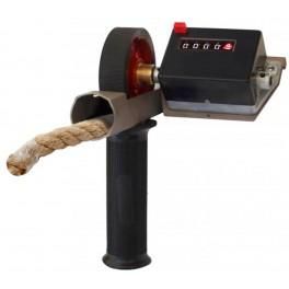 Métreuse à main - poignée ergonomique - roue de mesure 20 cm en caoutchouc - mesure jusqu'à 9.999,9 mètres_0