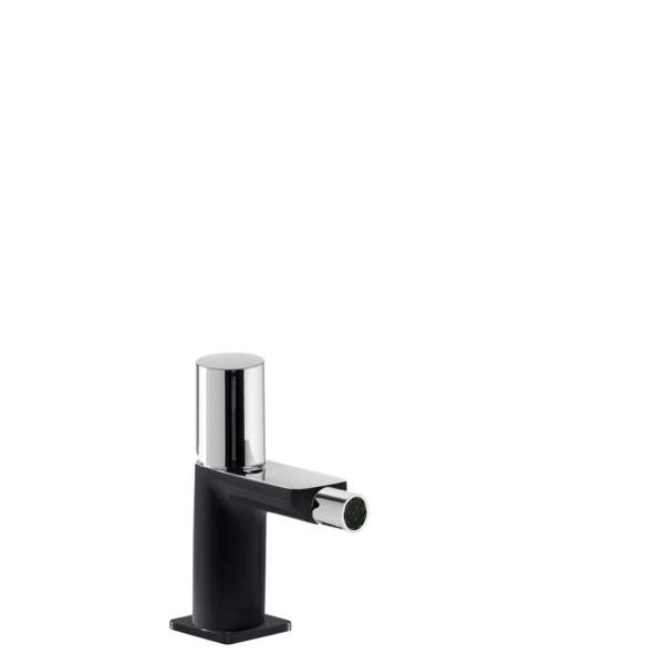 MITIGEUR BIDET NOIR-CHROMÉ - TRES 20012002NE
