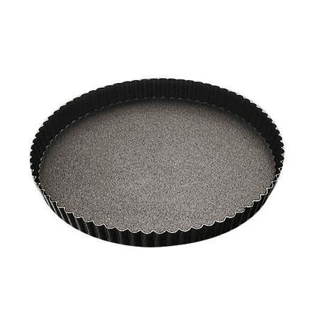 MOULE À TARTE CANNELÉ 32CM EN MÉTAL ANTI-ADHÉRENT - PADERNO - TOURTIÈRE CANNELÉE