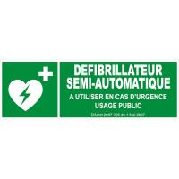 PANNEAU DÉFIBRILLATEUR SEMI-AUTOMATIQUE