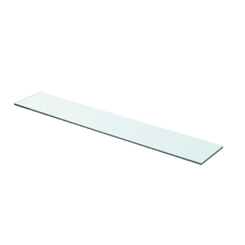 Panneau pour étagère en verre trempé transparent - 70 x 12 cm - 15 kg de charge_0