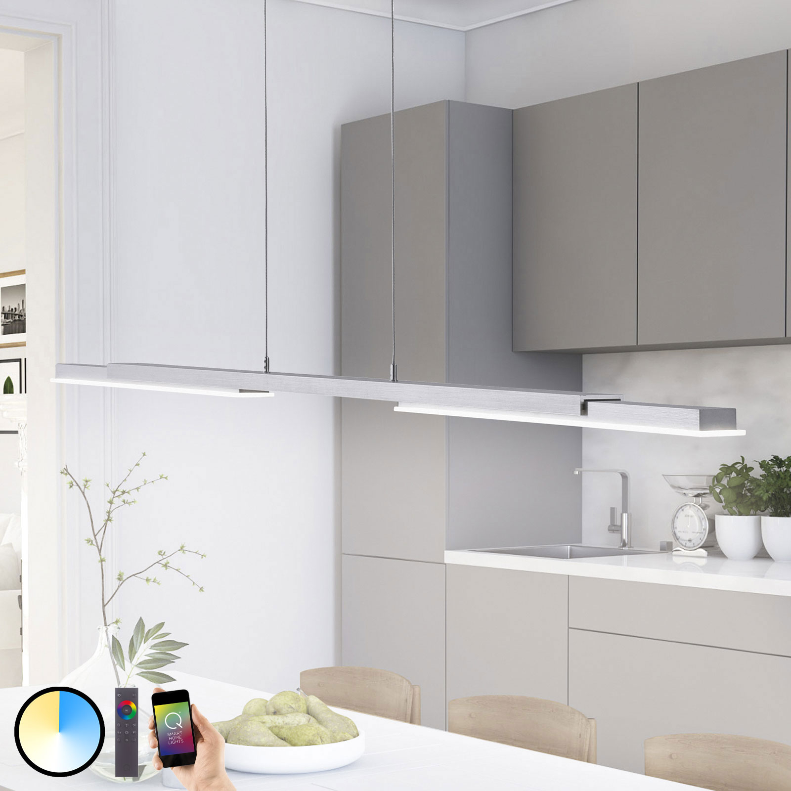 Q-SMART-HOME PAUL NEUHAUS Q-HENRIK SUSPENSION LED