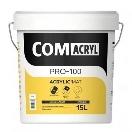 PEINTURE DE FINITION MAT - 15 LITRES - COMACRYL ACRYL'MAT COMUS