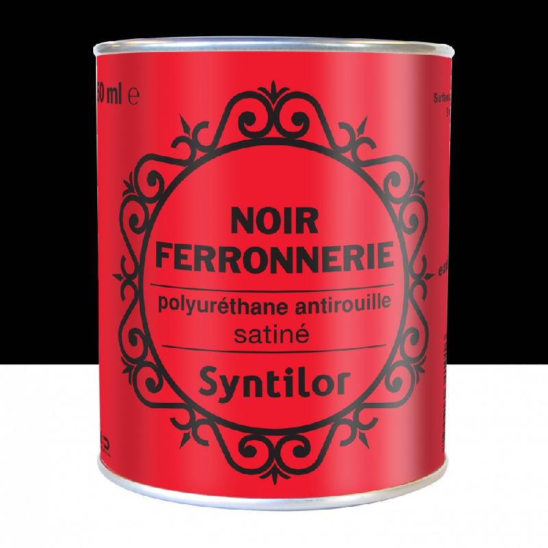 Peinture ferronnerie extérieur SYNTILOR - Noir - Mat - 0.25 l - Direct sur rouille - RAL 9004_0