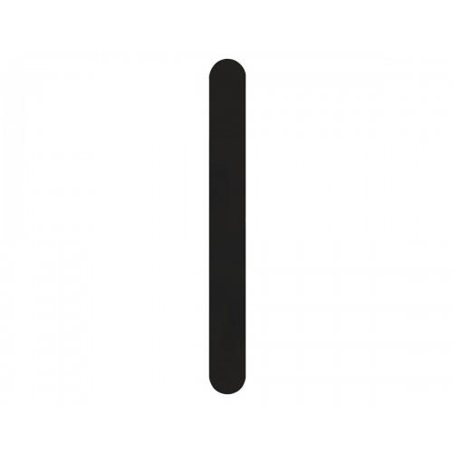PLAQUE ARRIÈRE ÉTROITE BORGNE - FIXATION INVISIBLE - 30 X 245 X 12 MM - NOIR COSMOS KARCHER DESIGN