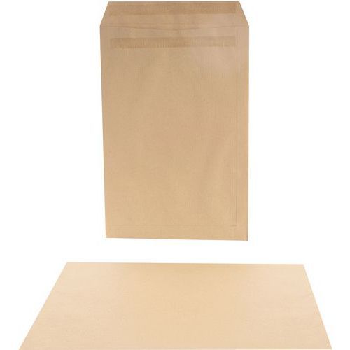 POCHETTE 229X324 90G KRAFT BLOND AUTOCOLLANTE