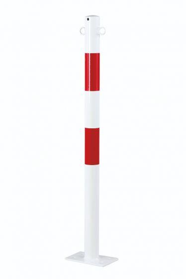 Potelet 60 mm avec oeillets rouge-blanc à cheviller - 4250912302365_0