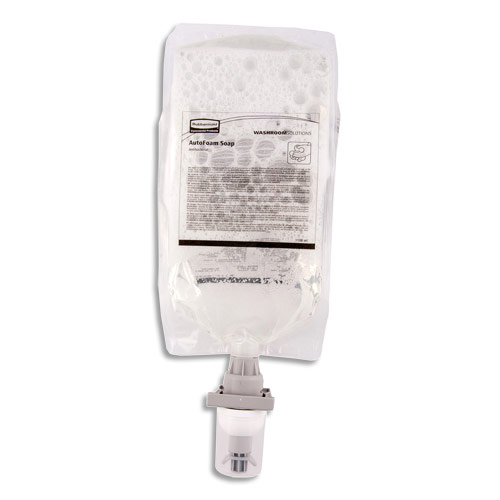 RECHARGES DE SAVON MOUSSE ANTIBACTERIEN POUR DISTRIBUTEUR AUTOFOAM RUBBERMAID - 1100 ML - CARTON DE 4