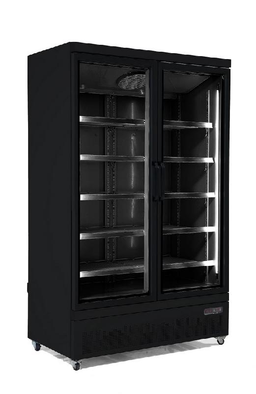 Réfrigérateur libre service 2 portes en verre noir jde-1000r bl - 7455.2230_0