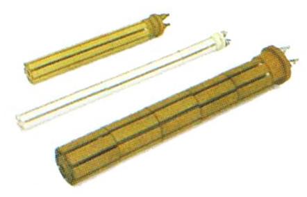 Résistances chauffantes sur barillets en stéatite - pour chauffage de liquides - connexion par bornes filetées_0