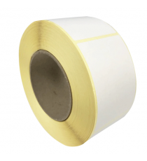Rouleau etiquette jet d'encre 45x85mm / papier blanc velin / bobine échenillée de 1000 étiquettes gs_0