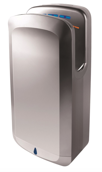Sèche-mains vertical à air pulsé - filtre HEPA antibactérien - réglage air chaud/froid - 0,75 à 1,85 kW_0