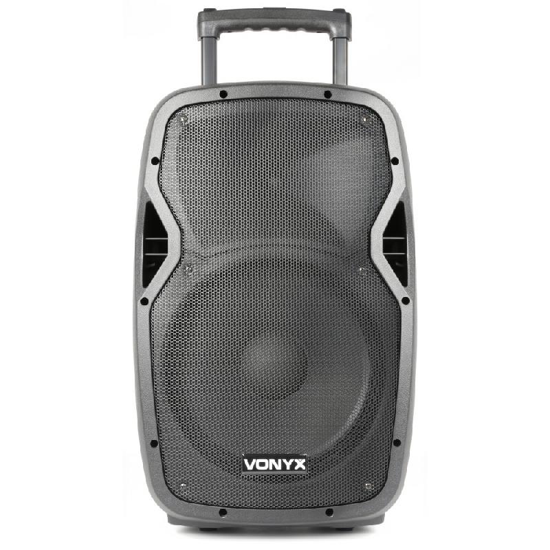 Sono portable Vonyx AP1500PA 800W - Bluetooth, USB/SD, microphones UHF et trolley intégré_0