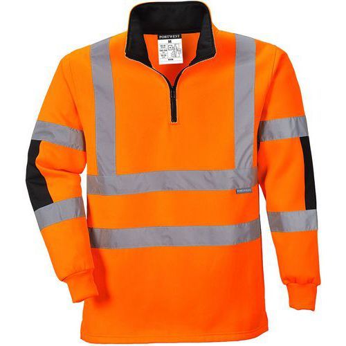 SWEATSHIRT HAUTE VISIBILITÉ RUGBY XENON B308 ORANGE XXXL - PORTWEST