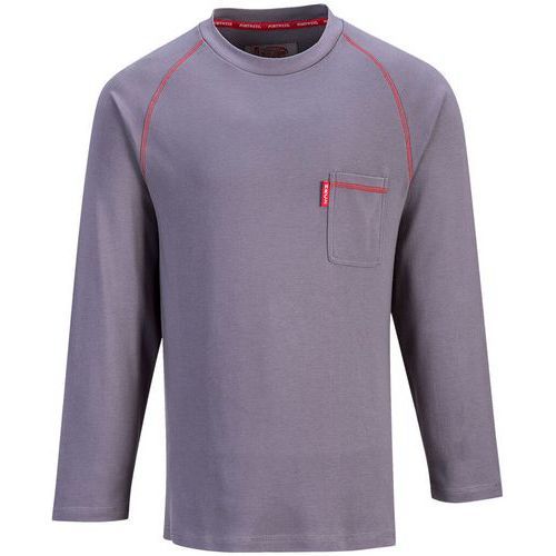 T-SHIRT BIZFLAME ENCOLURE RAS DU COU FR01 - GRIS - XXXL - PORTWEST