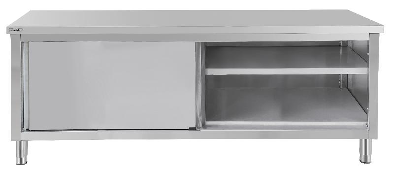 Table de travail Inox 700 + portes coulissantes 1200 mm CASSELIN C7TTPC120_0