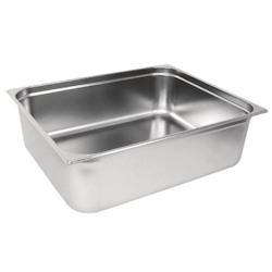 VOGUE Bac Gastro Inox GN 2/1 - 49,5L - 200 mm - Acier inoxydable - 530x650x200mm - GM317_0