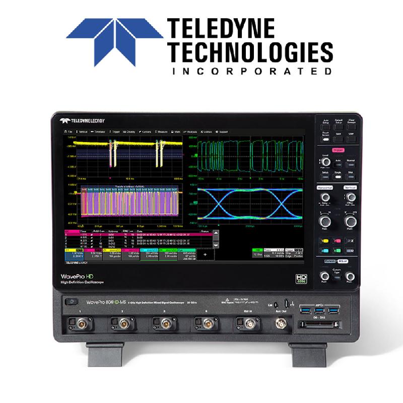Oscilloscopes numériques Teledyne LeCroy série WaveProHD - 4 voies, 2.5 à 8 GHz, 12 bits, écran tactile 15.6''_0