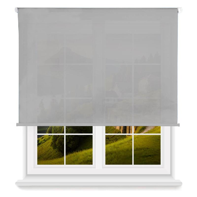 WellHome - Store enrouleur en polyester Translucide 180 x 150cm (Largeur x Hauteur) couleur Gris - gris polyester WH14945_0