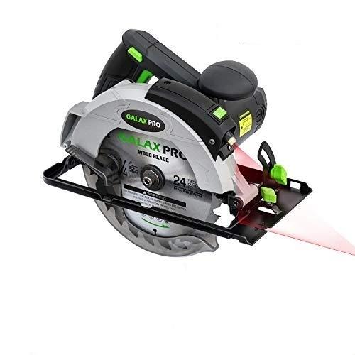 GALAX PRO SCIE CIRCULAIRE, 1400W 5500RPM, GUIDE LASER, MAX COUPE 62 MM_0